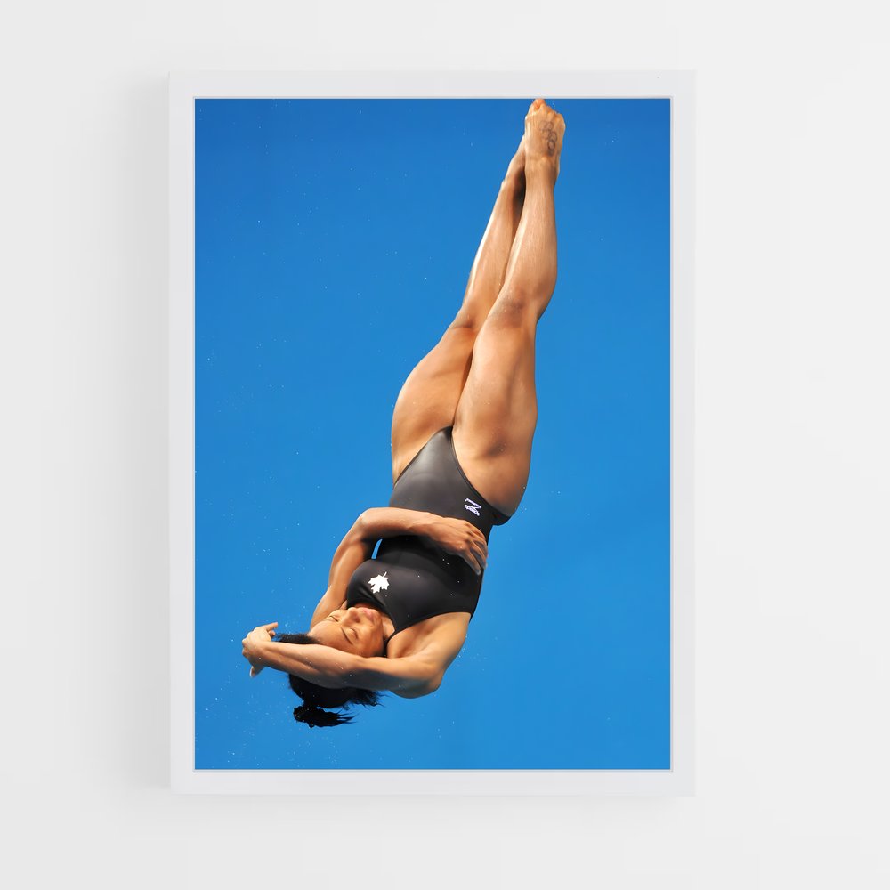 Poster Jennifer abel immersion – affiche Plongeon au tremplin (vue 3)